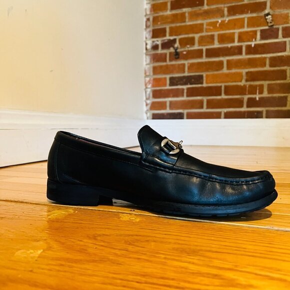 Allen Edmonds Horse Bit Loafers Shoes 11.5 Black Model Arezzo Rubber Soles main image 3